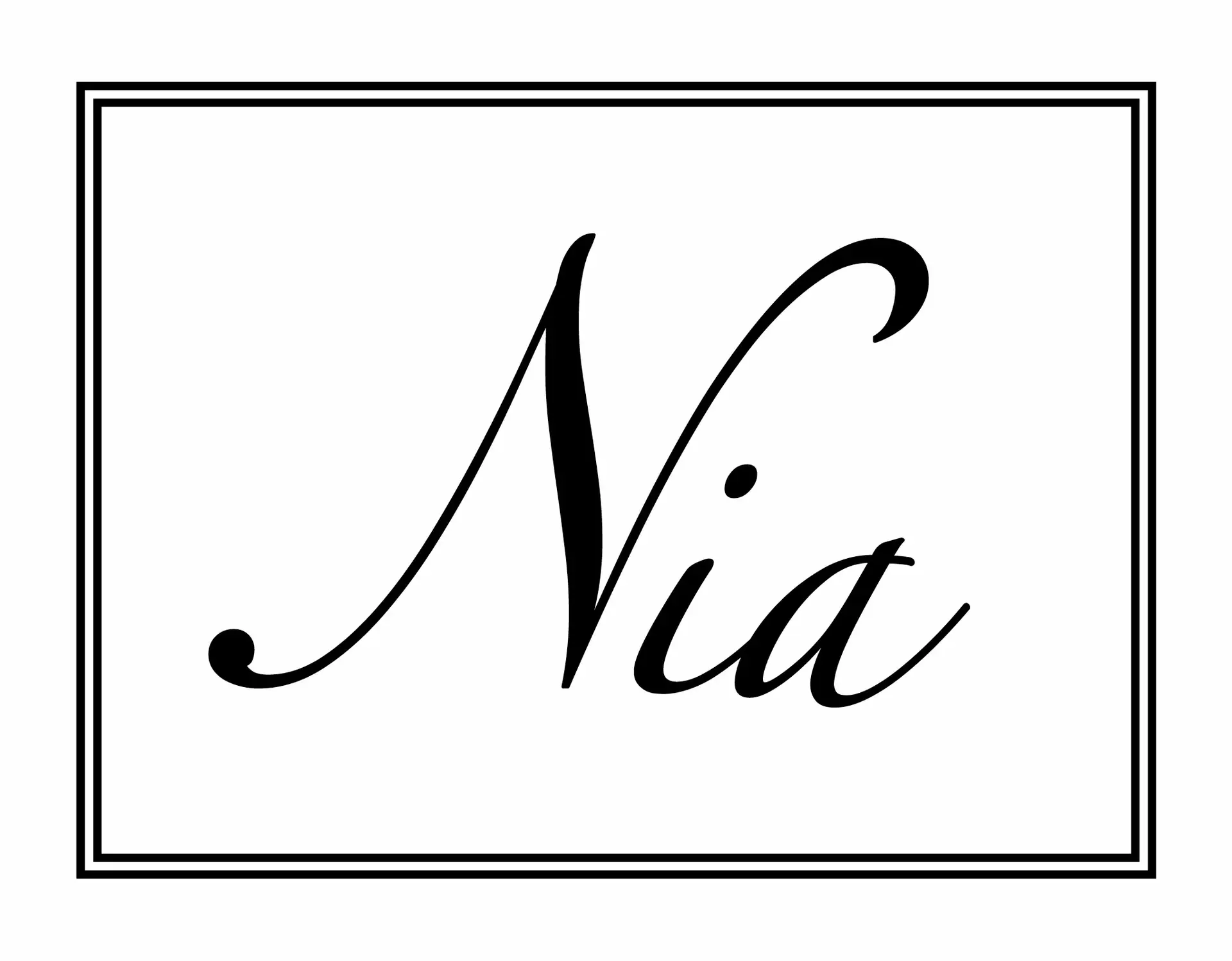 Nia Restaurant Logo West Loop Chicago