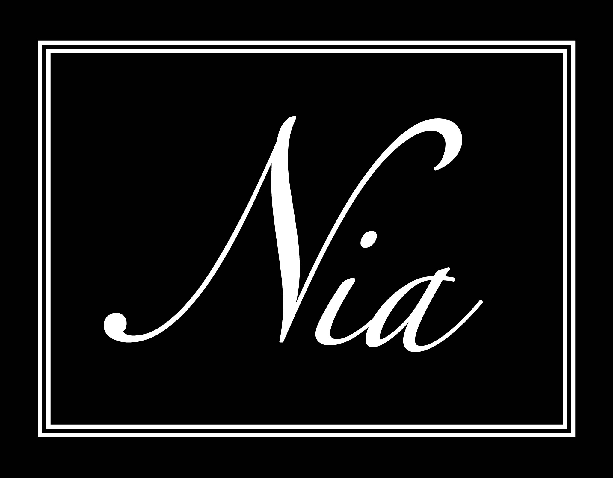Nia Restaurant Black Logo
