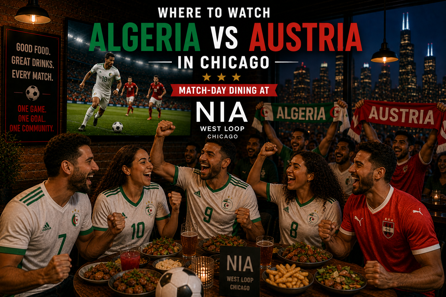 Where to Watch Algeria vs Austria in Chicago: Match-Day Dining at Nia West Loop