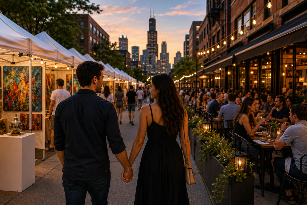 How to Plan a West Loop Art Fest Date Night in Chicago