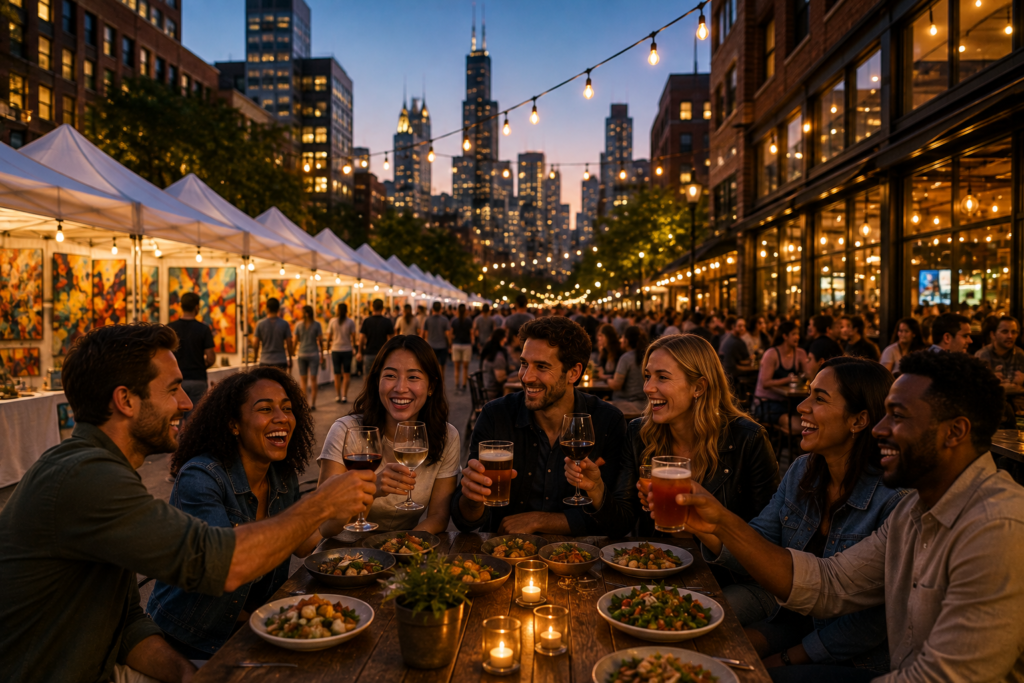 West Loop Art Fest With Friends Group Dining and Drinks Guide